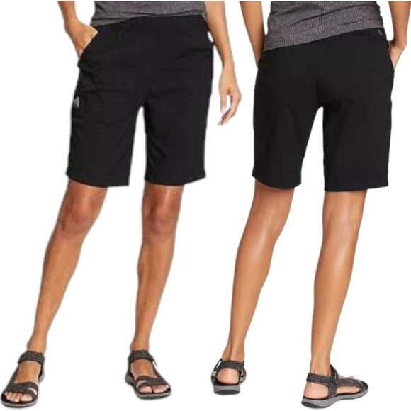 Eddie Bauer Pants - Eddie Bauer First Ascent Guide Ripstop Shorts - Black - 8